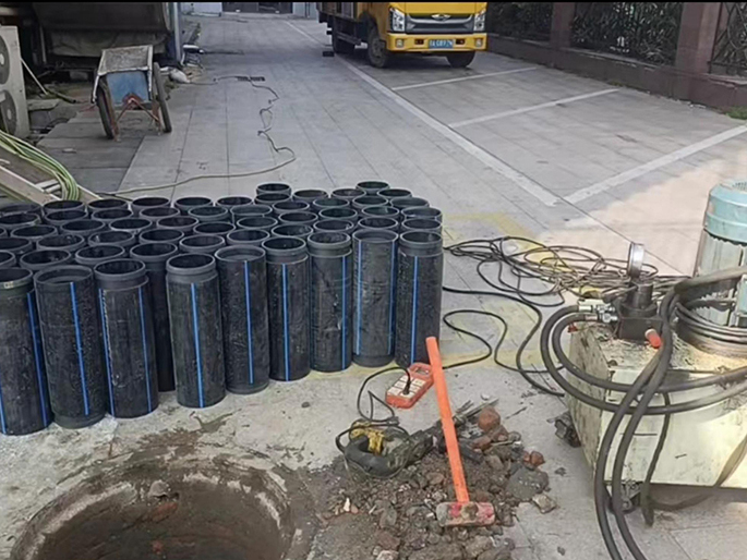 防城港PE置换管厂家 DN315置换管 非开挖管短管置换